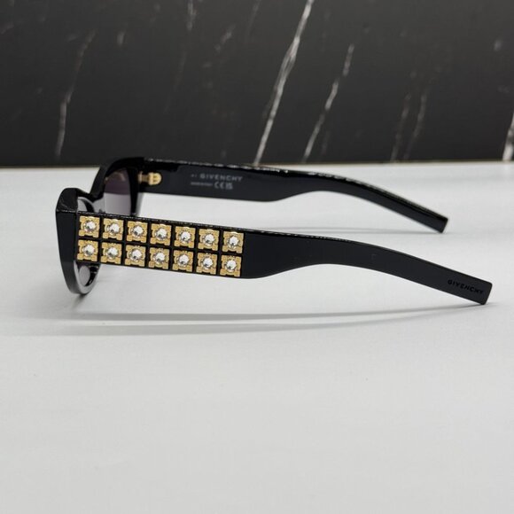 NEW GV40078I 01A GIVENCHY WOMEN SUNGLASSES BLACK CAT EYE EYEWEAR GIVENCHY - Picture 5 of 9